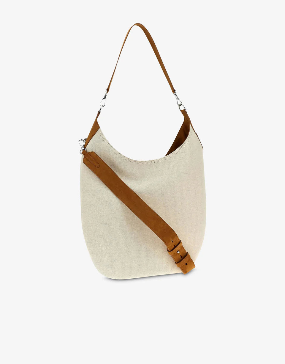 Borsa con dettagli in pelle scamosciata