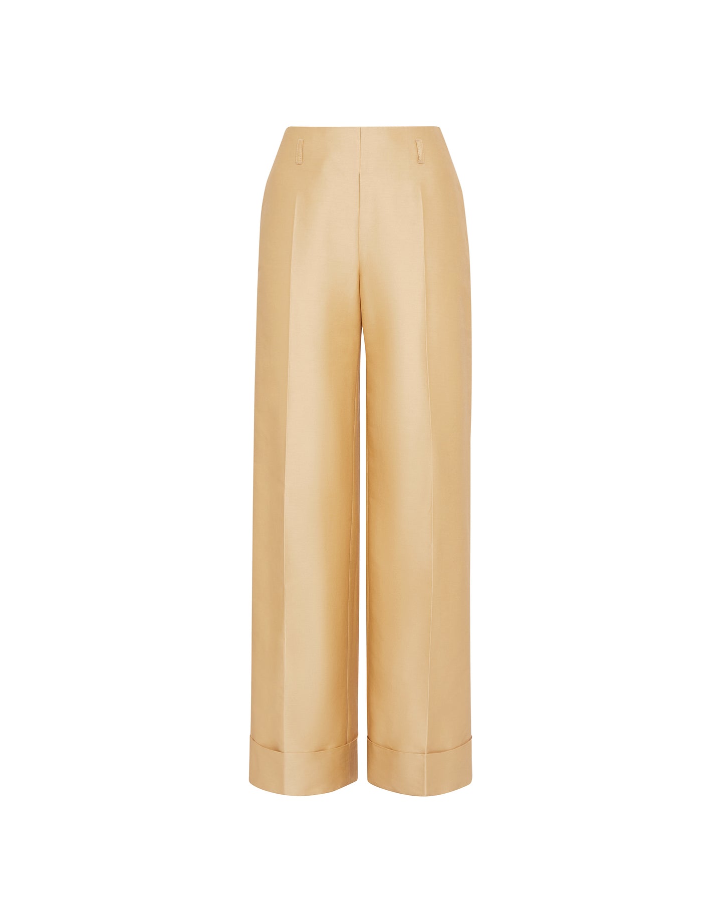 Pantalone palazzo con risvolto