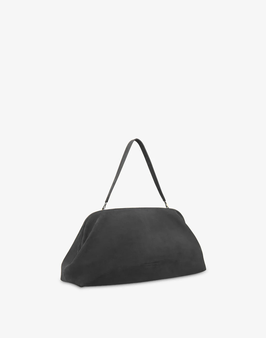 Borsa Medium in Nabuk Nero