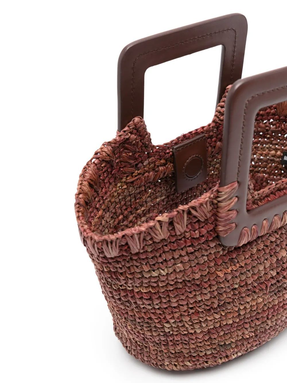 SHIRLEY RAFFIA MINI BUCKET BAG