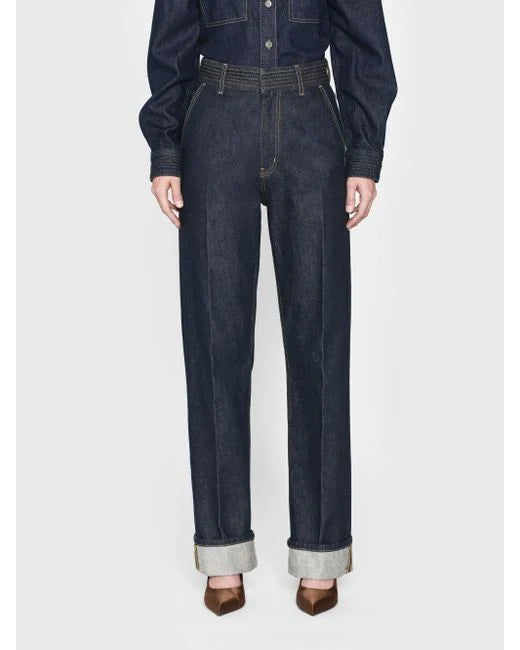Jeans Trapunto gamba dritta
