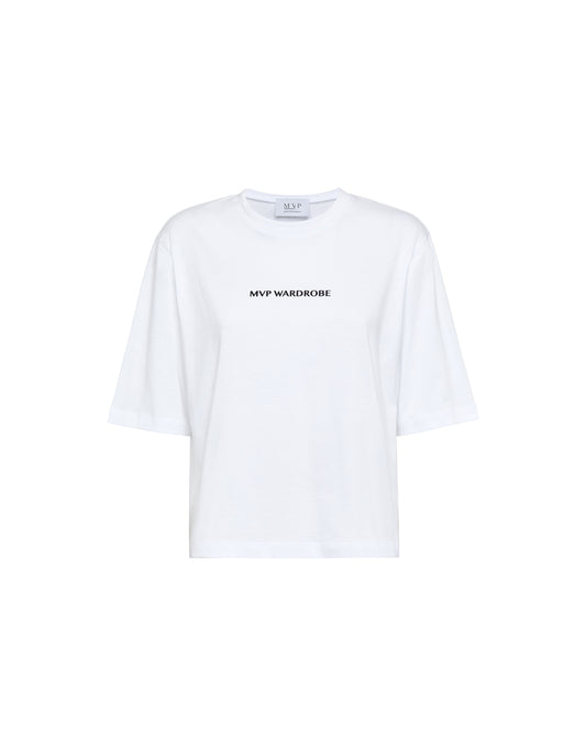 T-shirt in cotone con logo