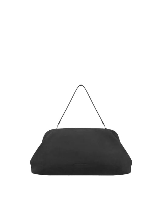 Borsa Medium in Nabuk Nero