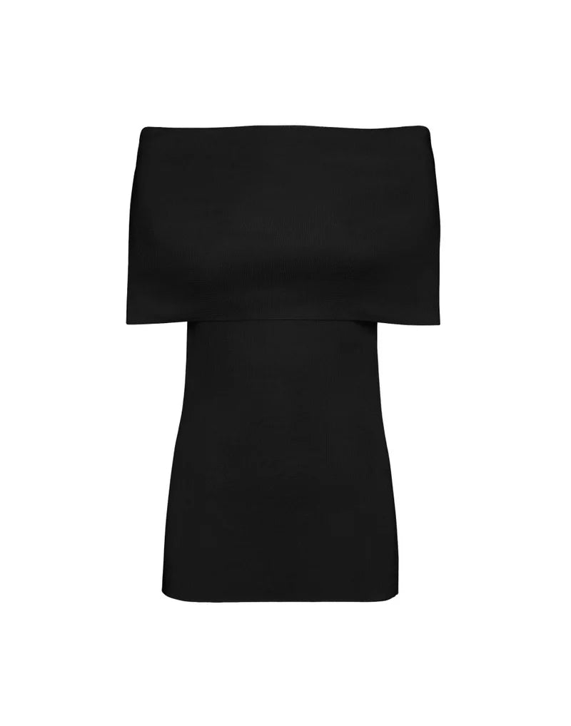 Topwear in viscosa nero