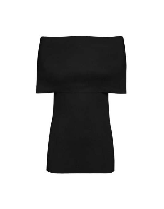 Topwear in viscosa nero