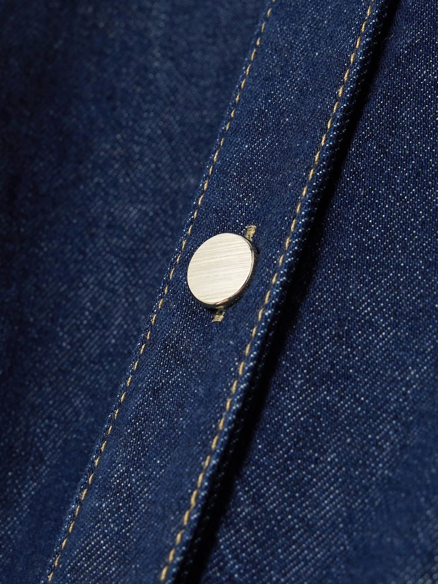 Camicia in denim biologico con impunture The Trapunto